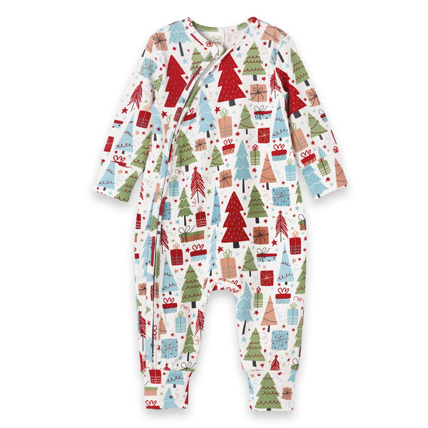 christmas-merry-baby-bamboo-zipper-romper-family-matching Sophia's StyleBaby Unisex Clothes-1